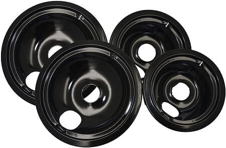 ge stove drip pans black