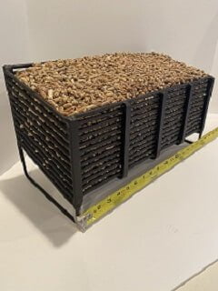 large wood pellet basket