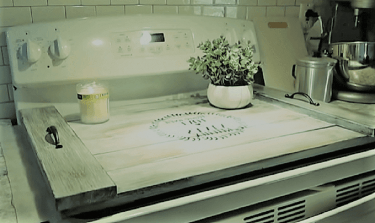 wood stove top cover