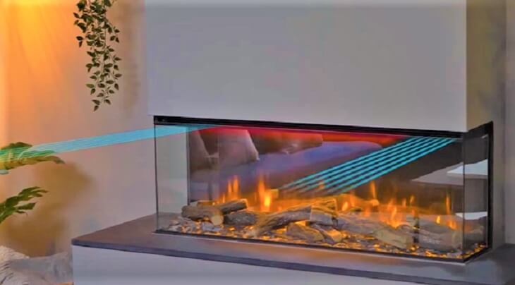how do i make an electric fireplace look real