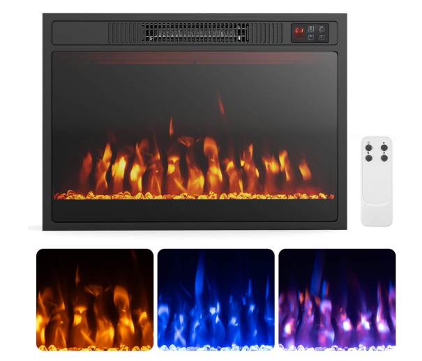 COSTWAY 23 Inches Electric Fireplace Insert