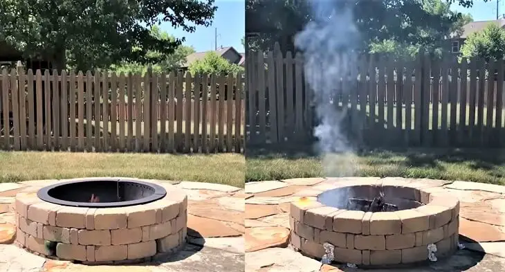 why is my fire pit smoking so much