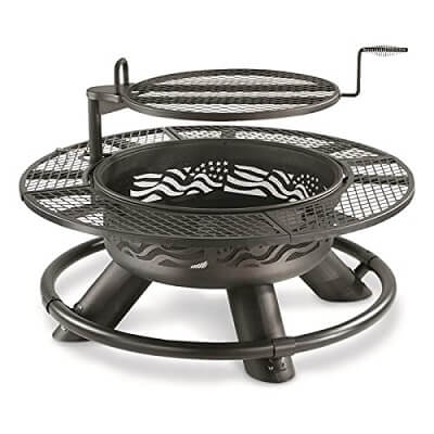 castlecreek 47 fire pit with bbq grate