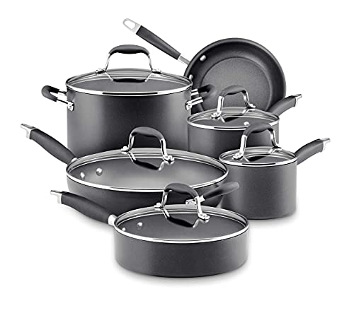 anolon advanced hard anodized nonstick cookware pots and pans set