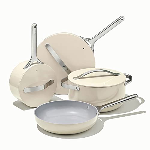 caraway nonstick ceramic cookware set