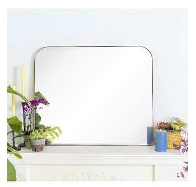 VANA NALA 30x34'' Brushed Gold Arched Mirror