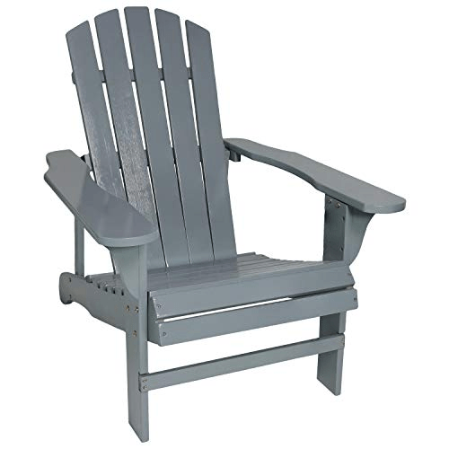 Sunnydaze Coastal Bliss Outdoor Painted Adirondack Chair