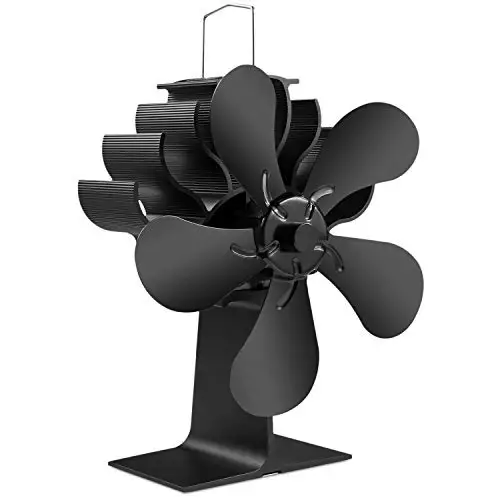 5 Blades Heat Powered Stove Fan