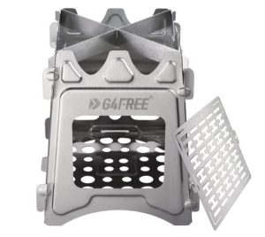 G4Free Camping Stove, Portable Wood Stove with Folding Stainless Steel
