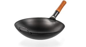 YOSUKATA Carbon Steel Wok Pan - 14 “ Woks and Stir Fry Pans