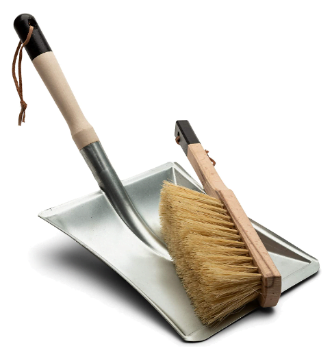 Kings County Tools Fireplace Ash Brush and Scoop Cleaning Set