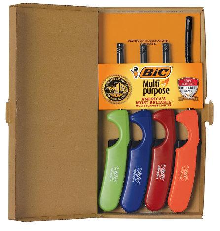 BIC Multi-Purpose Classic and Flex Wand Candle Lighters
