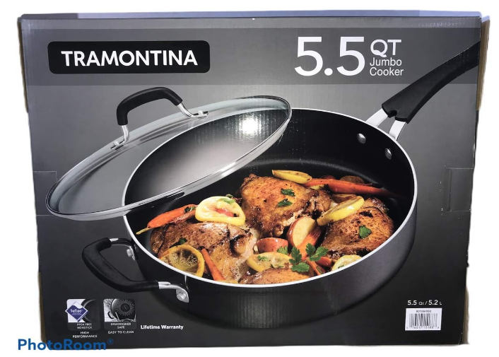 Tramontina 5.5 Quart Jumbo Cooker Nonstick Deep Saute Pan