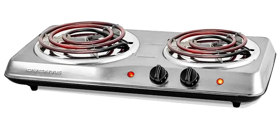 OVENTE Electric Double Coil Burner