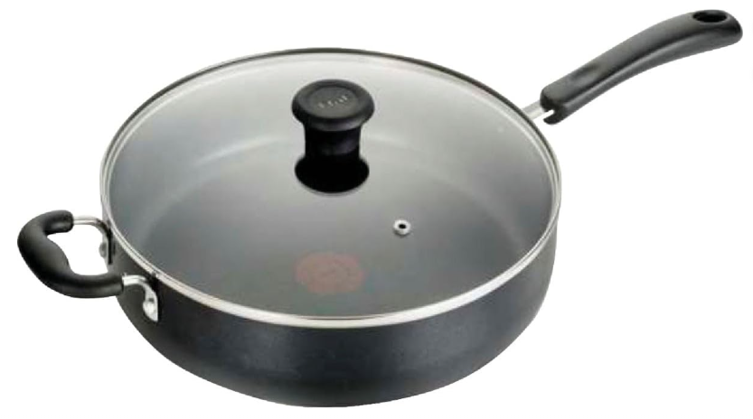 T-Fal Specialty Nonstick Saute Pan with Glass Lid 5 Quart