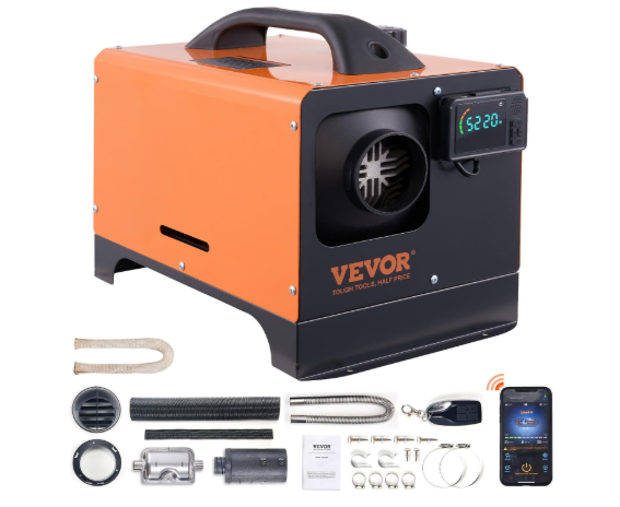 All-in-one Diesel Air Heater with Remote Control and LCD Display