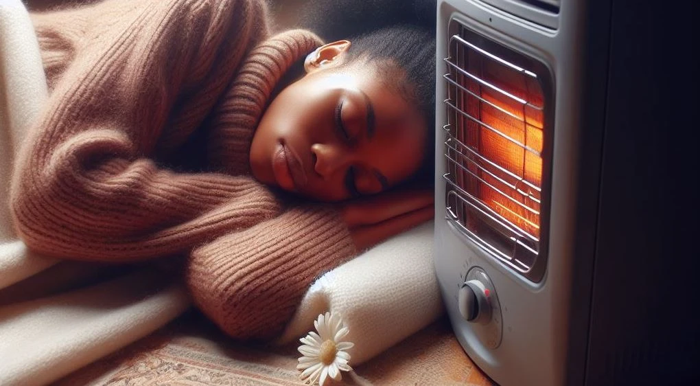 smell gas when heater is on