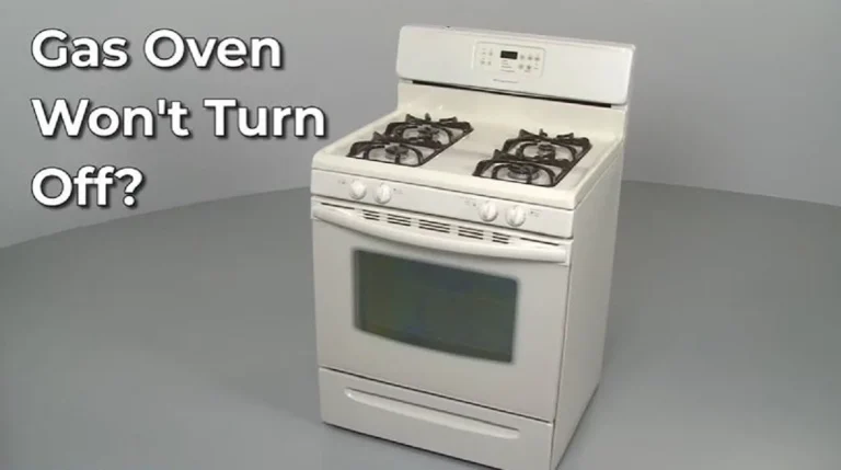 gas oven won't turn off