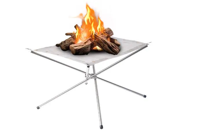 Portable Outdoor Fire Pit 16.5 Inch - New Upgraded Camping Fire Pit