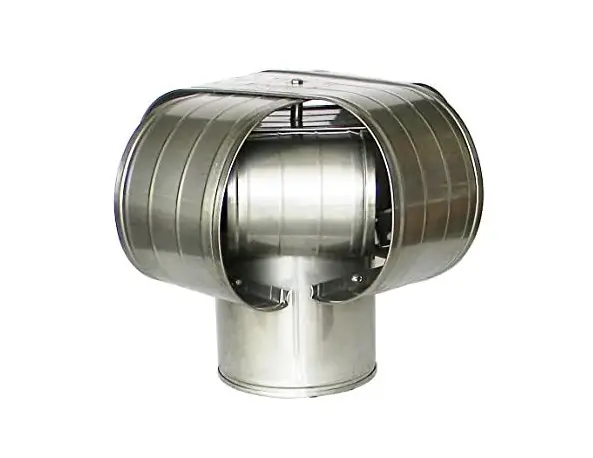 6” Stainless Steel Vacu-Stack Chimney Cap for Solid Pack Chimney Pipe