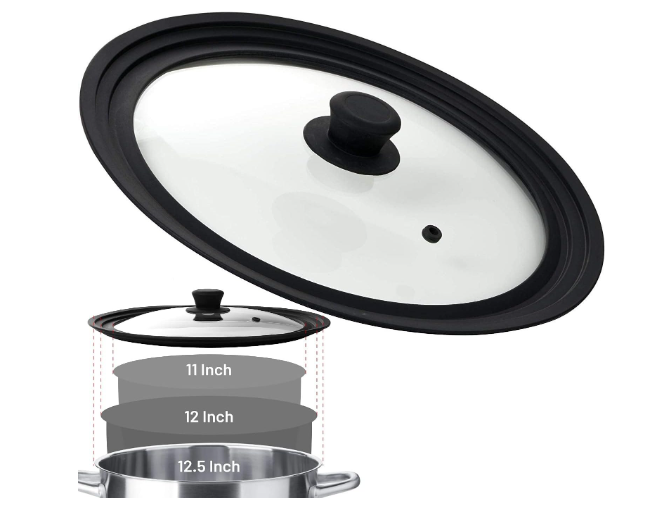 Bezrat Universal Round Lid for Pans