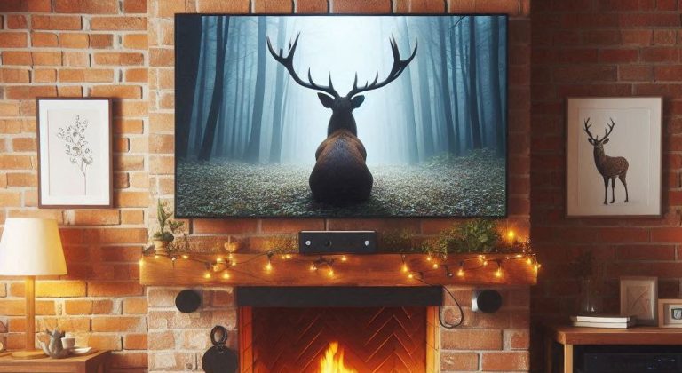 can you mount a tv above a wood-burning fireplace