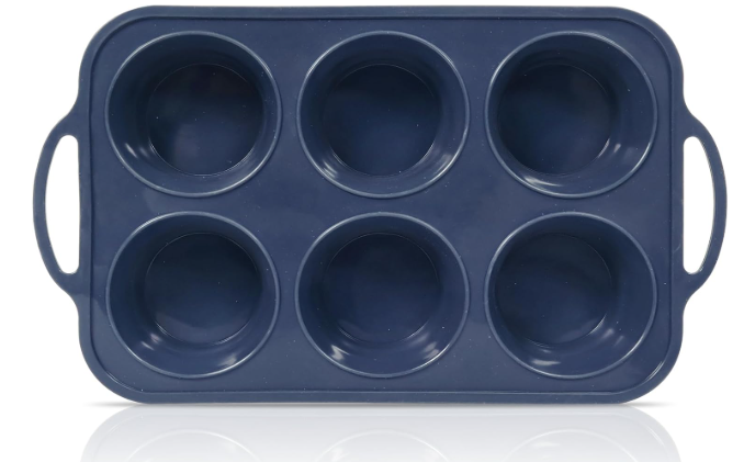 Vnray Jumbo Silicone Muffin Pan with Metal Frame