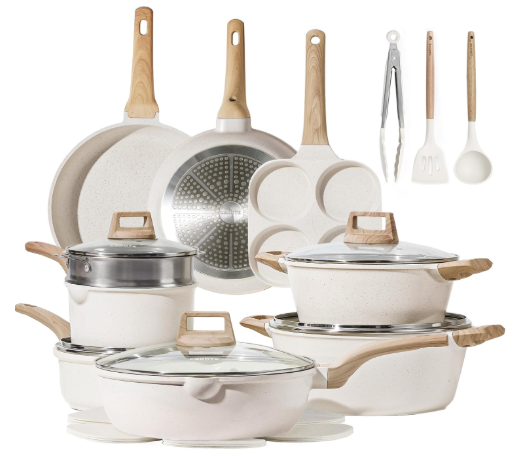 CAROTE 21Pcs Pots and Pans Set