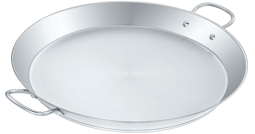 Concord Premium Stainless Steel Paella Pan with Heavy Duty Triply Bottom