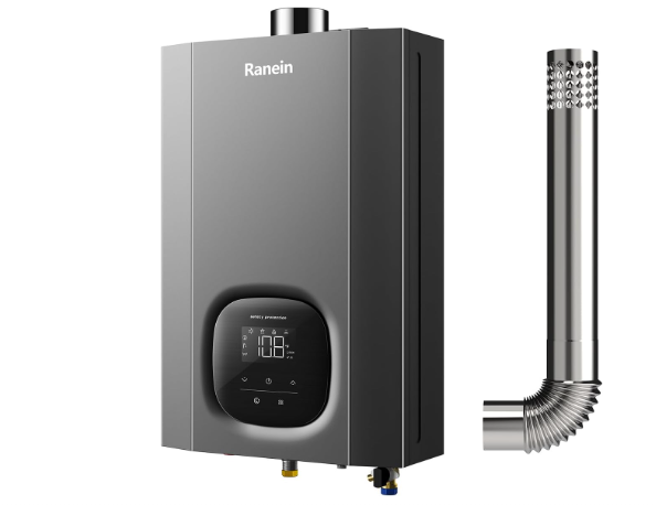 Ranein Propane Gas Tankless Water Heater with Vent Pipe