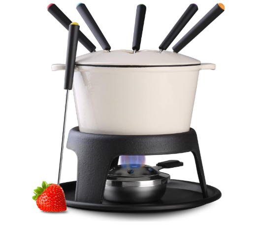 Artestia Cast Iron Fondue Pot Set