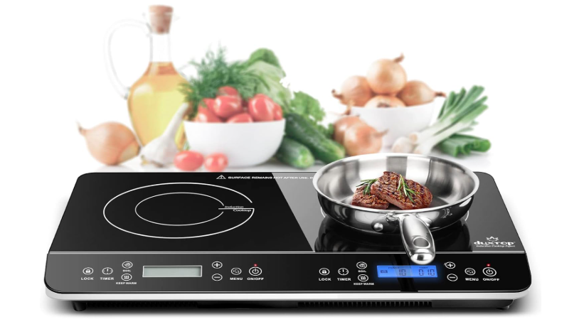 Duxtop LCD Portable Double Induction Cooktop