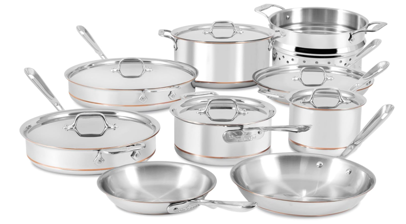 All-Clad Copper Core 5 Ply Stainless Steel Cookware Set