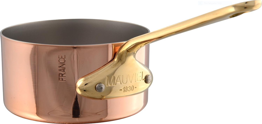 Mauviel M'Minis Polished Copper & Stainless Steel Sauce Pan