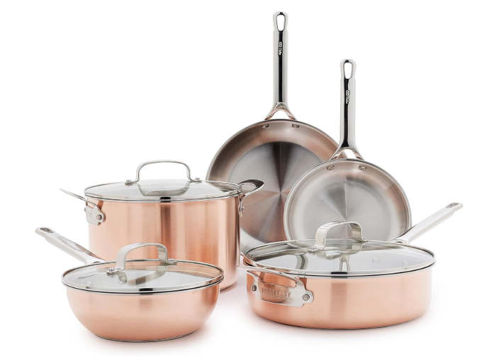 GreenPan x Bobby Flay 8 Piece Copper Clad Pots & Pans