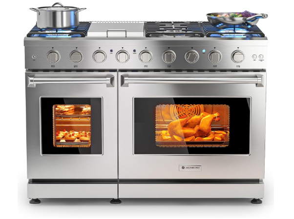 AAOBOSI 48 Inch Freestanding Gas Range Ovens