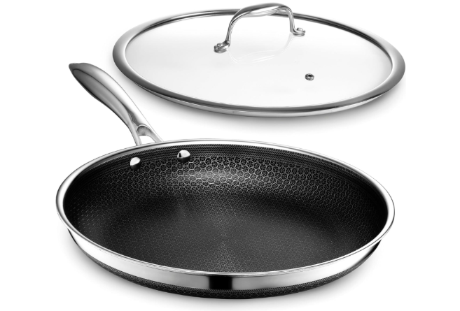 HexClad Hybrid Nonstick 12-Inch Frying Pan