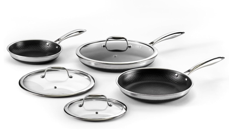 HexClad Hybrid Nonstick Fry Pan Set