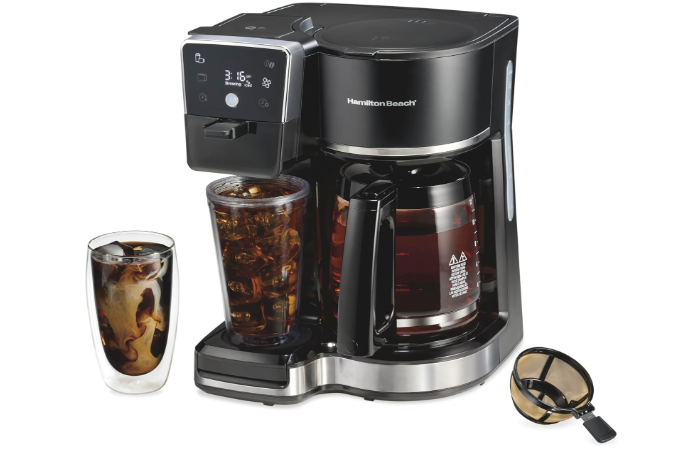 Hamilton Beach 2-Way 12 Cup Programmable Drip Hot and Iced Coffee Maker