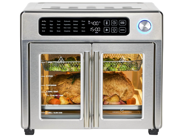 Emeril Lagasse Extra Large French Door Air Fryer Toaster Oven Combo