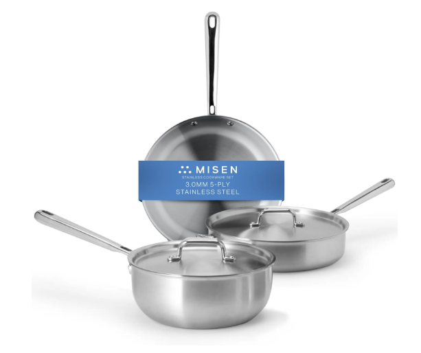 Misen 5-Ply Stainless Steel Cookware Set