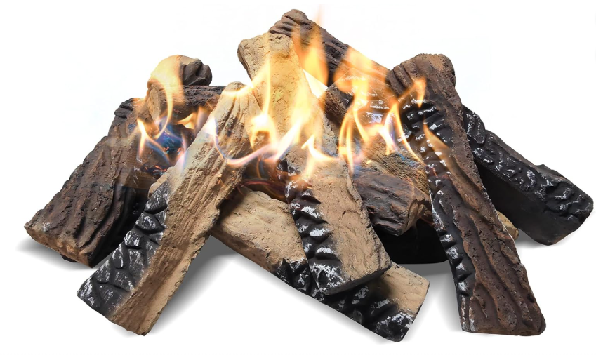 Skypatio 10-Piece Gas Fireplace Logs Set