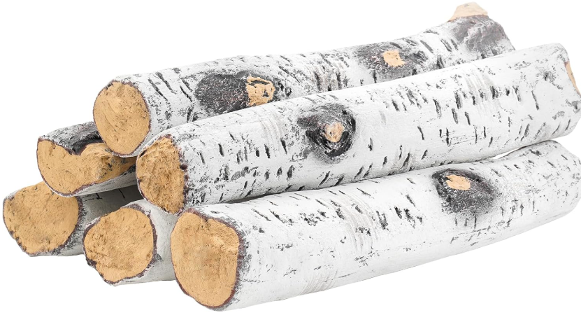 Skyflame 6 Piece Set of Gas Fireplace Logs