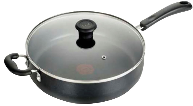 T-Fal Specialty Nonstick Saute Pan with Glass Lid 5 Quart