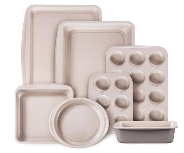 CAROTE 7-Piece Nonstick Stackable Baking Pans Set