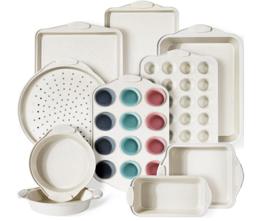 Kikcoin 22 PCS Nonstick Baking Pans Set