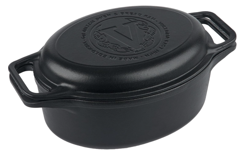 Victoria 6-Quart Cast Iron Oval Dutch Oven