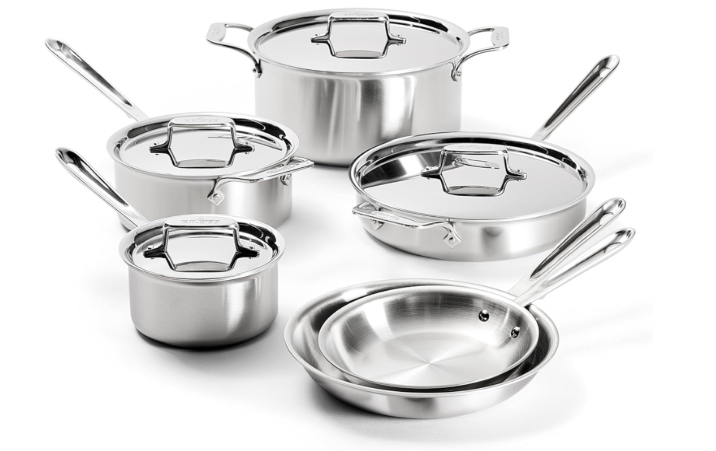 All-Clad D5 Brushed 5 Ply Stainless Steel Cookware Set