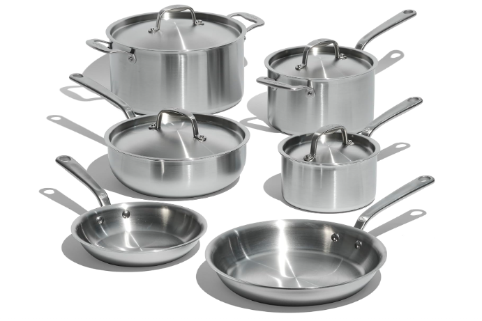 Made In Cookware - 10 Piece Stainless Steel Pot and Pan Set