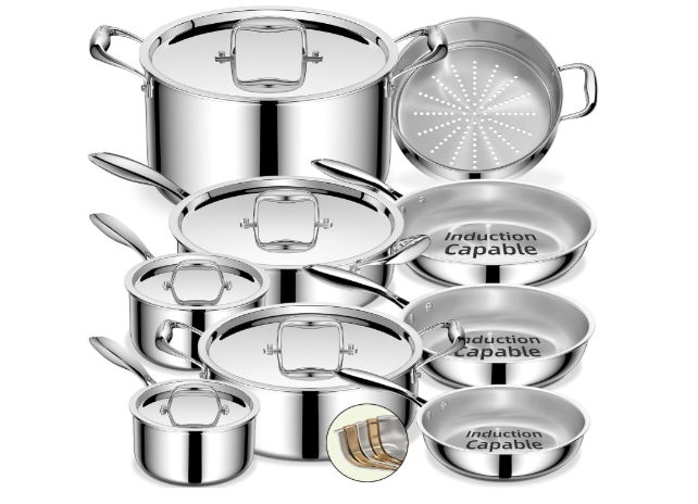 Umite Chef Stainless Steel Cookware Set